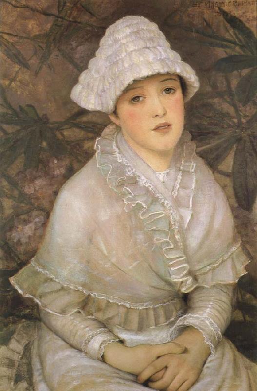 Atkinson Grimshaw My Wee White Rose oil painting picture